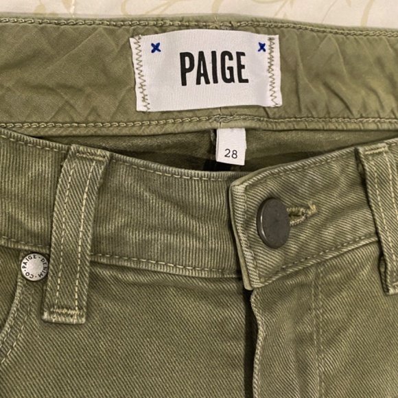 Paige Edgemont Skinny Jeans in Fatigue Green (Size 28) - Picture 6 of 8